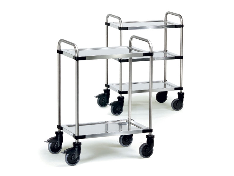 Buy Modular Stainless Steel 2 Shelf Office Trolley Free Delivery