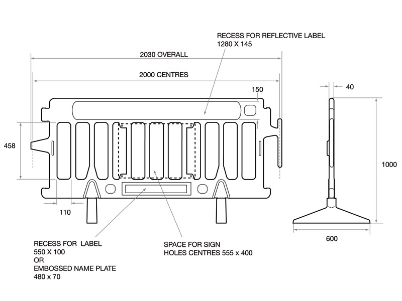 Plastic Construction Barrier