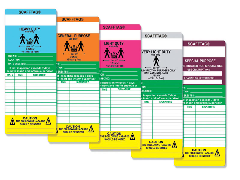 Buy Scaffold Tags | Free Delivery