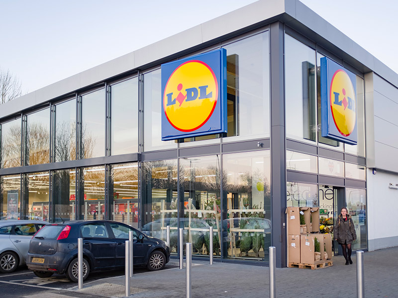 Lidl superstore (5 minutes walk away)