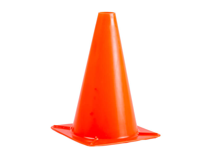 300mm Lightweight Cone Plain Red Free Delivery