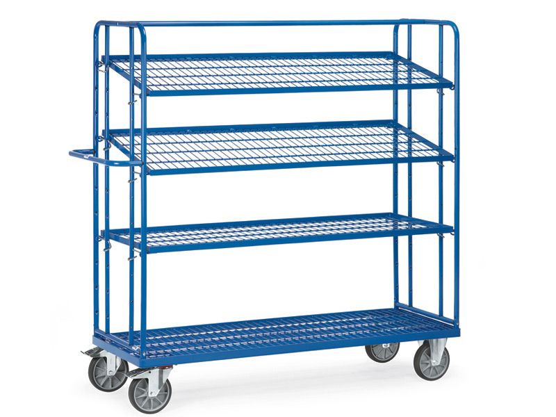 4 Wire Shelf Container Trolley Free Delivery