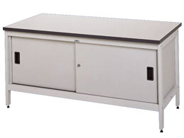 Bench with sliding Doors