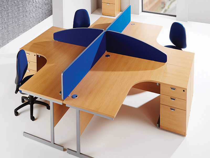 Buy Straight Top Desk Mounted Office Screens Free Delivery