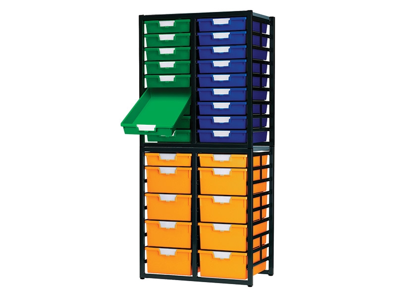 Metal Rack With 36 Plastic Drawers Free Delivery