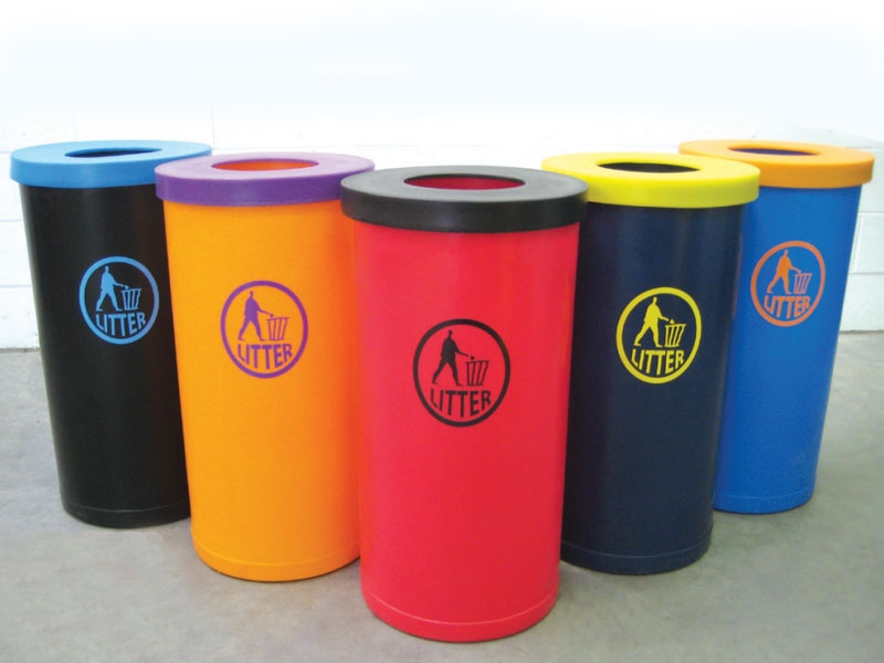 Outdoor Plastic Litter Bins Free Delivery