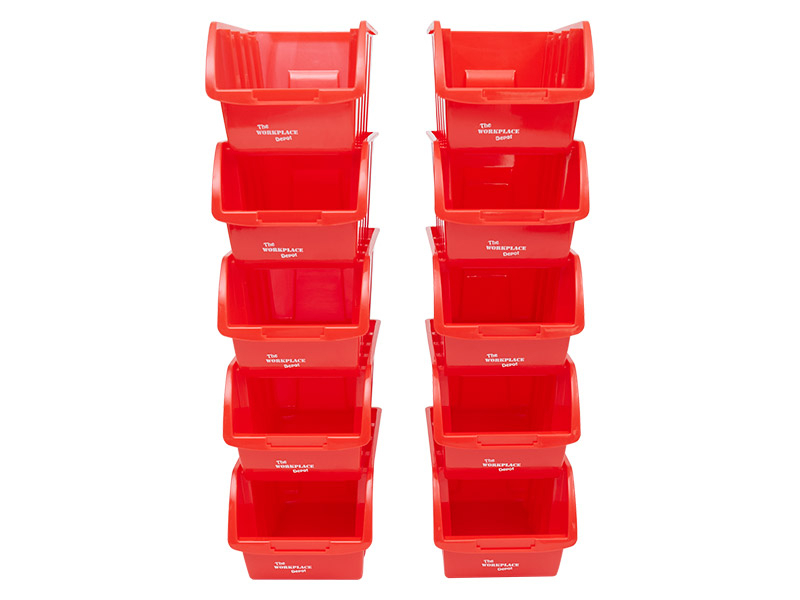 Plastic Small Parts Bins Free UK Next Day Delivery