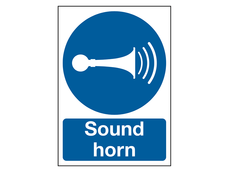 "Sound Horn" Mandatory Site Safety Sign Free Delivery