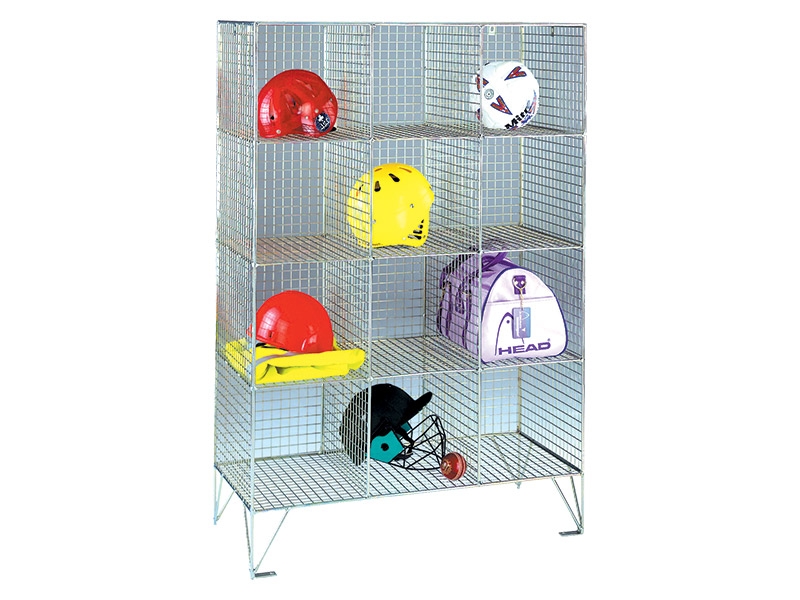 Wire Mesh Storage Lockers (No Doors, 1370H x 910W x 305D)