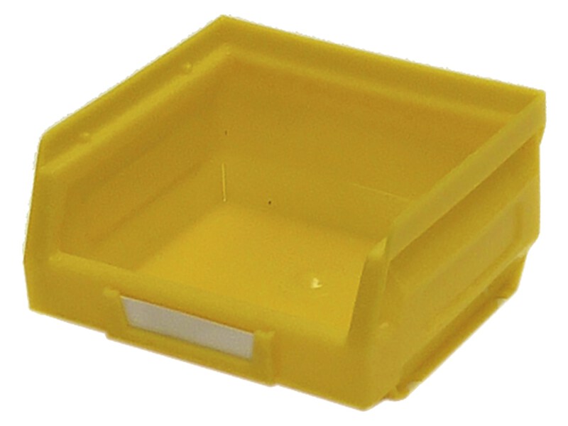 Plastic Storage Bins (Size 1 24 pack, Yellow)