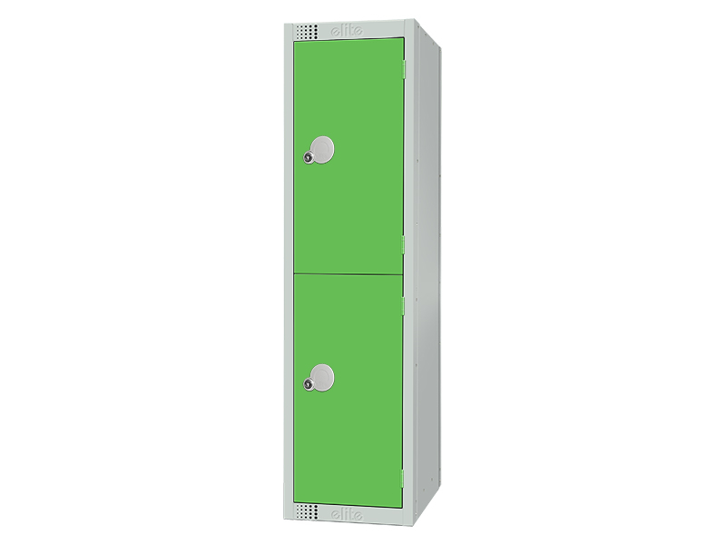 Primary School Lockers (2 Door, Green, 300W x 300D)