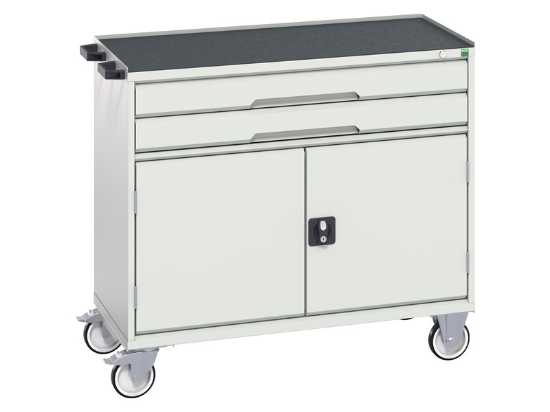 Mobile Tool Cabinet (2 Drawers & Cupboard)
