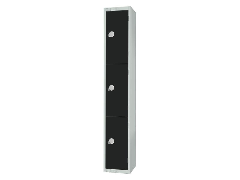 Workplace Lockers (3 Door, Black)