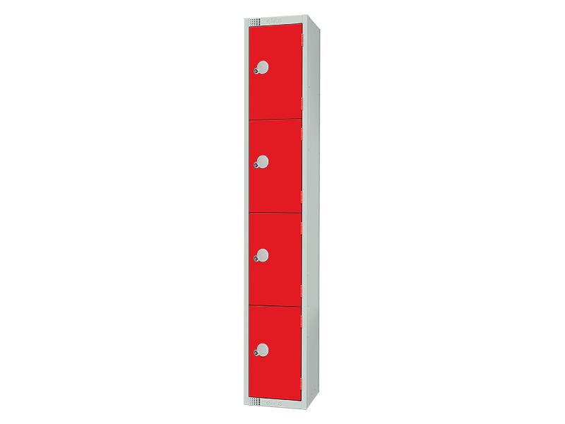 Valuables Lockers (4 Door, Red)