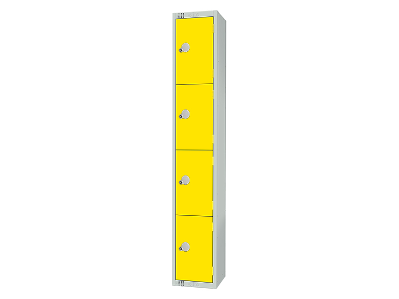 Valuables Lockers (4 Door, Yellow)