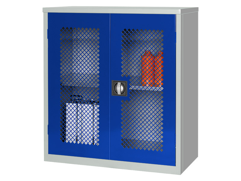 Mesh Door Cupboard (Blue)