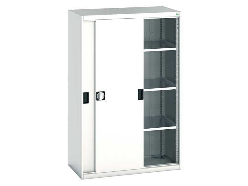 Sliding Door Cupboard (1600H x 1050W x 525L, Light Grey)