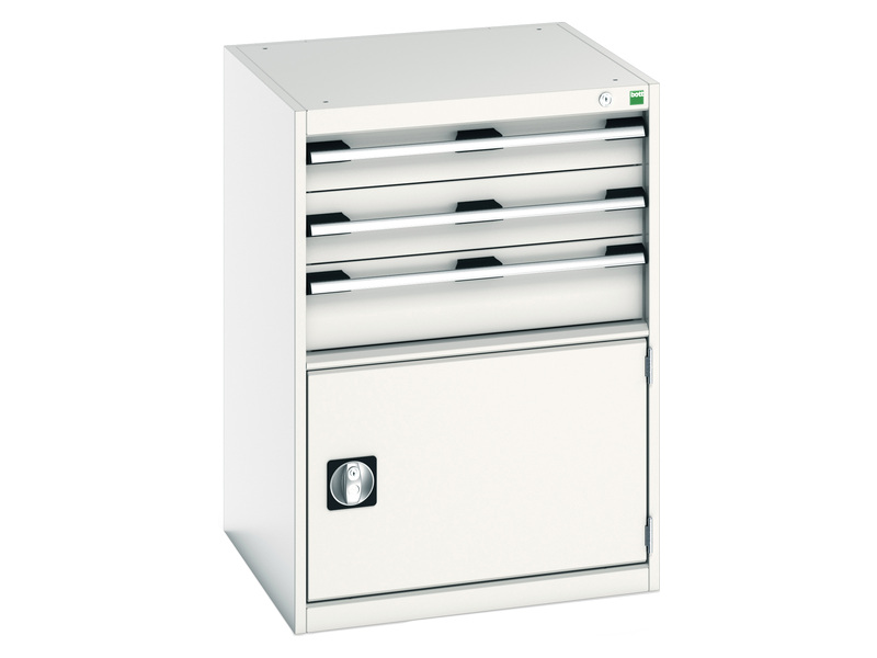 Workshop Storage Drawers Cabinet (900H x 650W x 650L, Light Grey)