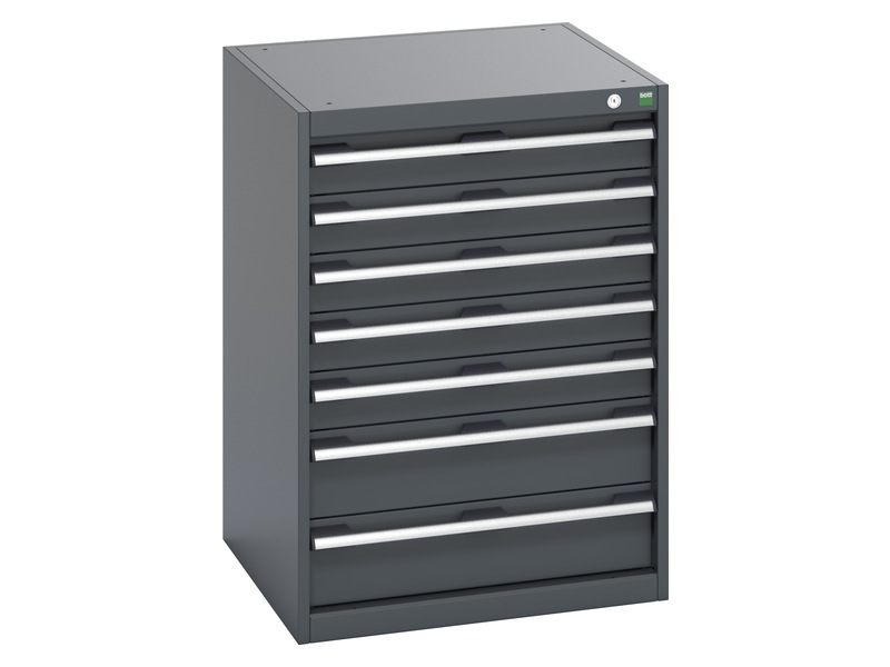 Storage Cabinet Drawers (900H x 650W x 650L, Anthracite Grey / Anthracite Grey)