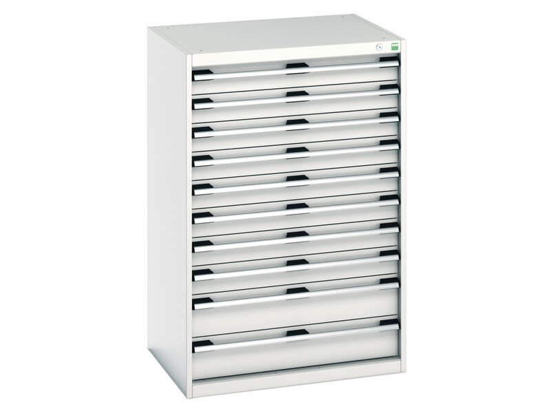 Lockable Metal Tool Cabinet (1200H x 800W x 650L, Light Grey)