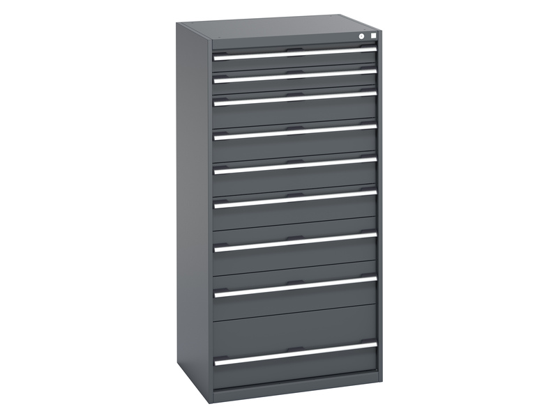 Locking Tool Cabinet (1600H x 800W x 650L, Anthracite Grey / Anthracite Grey)