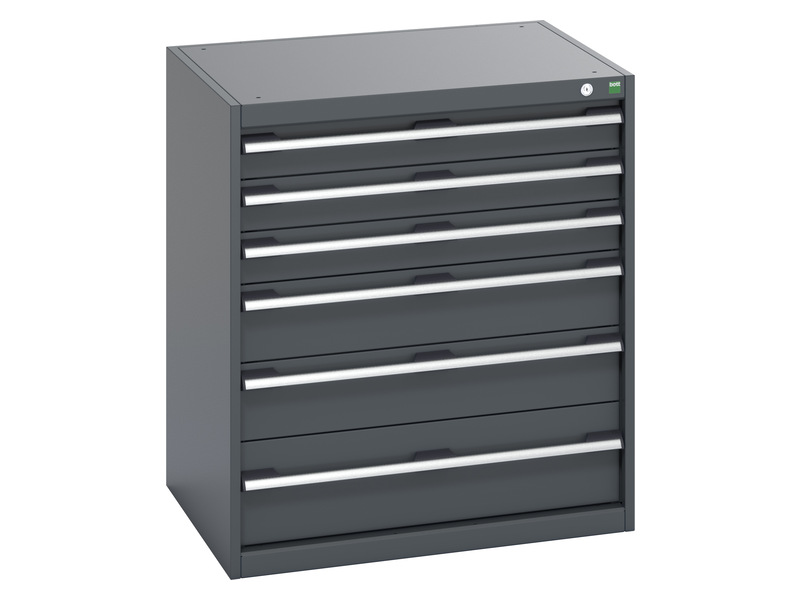 Drawer Cabinet Unit (900H x 800W x 650L, Anthracite Grey / Anthracite Grey)