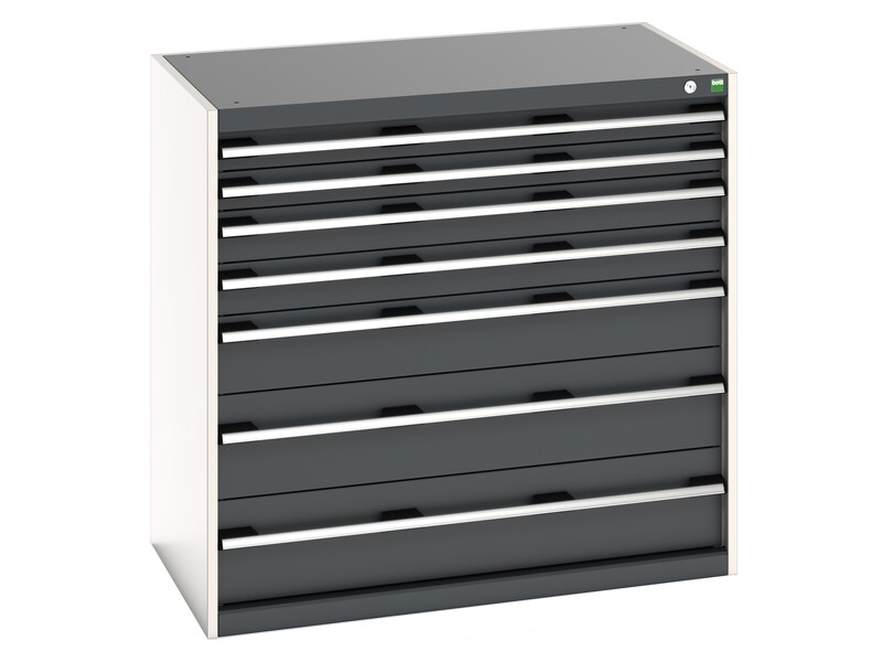 Metal Tool Storage Cabinet (1000H x 1050W x 650L, Light Grey / Anthracite Grey)