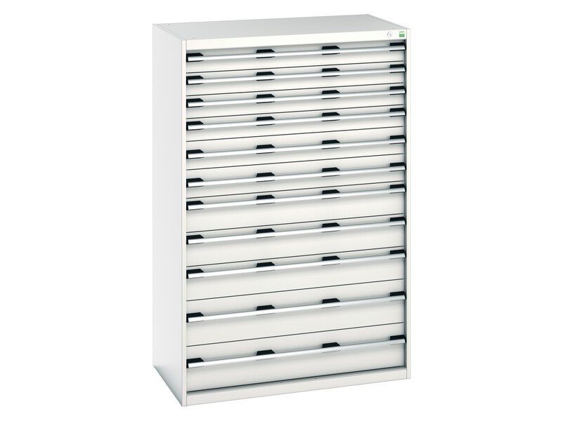 Multi Drawer Parts Cabinet (1600H x 1050W x 650L, Light Grey)