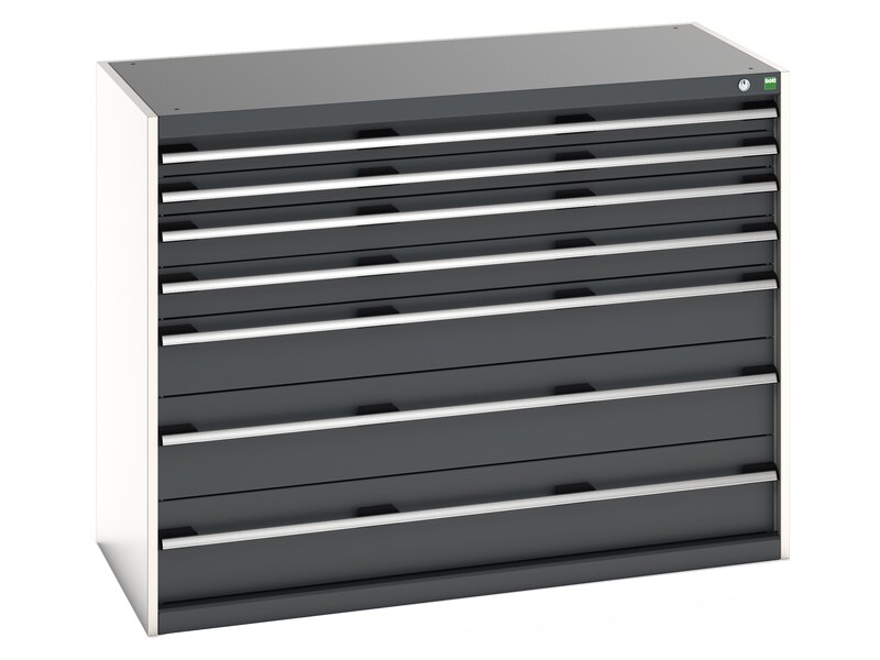 Multi Drawers Cabinet (1000H x 1300W x 650L, Light Grey / Anthracite Grey)