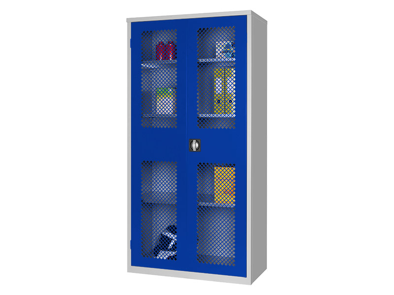 Mesh Storage Cabinet (Blue)
