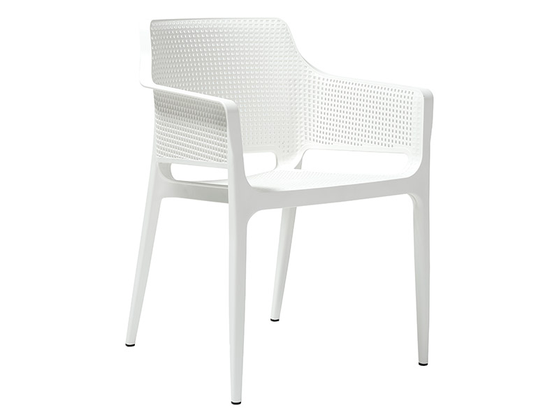 Boom Polypropylene Armchair (White)