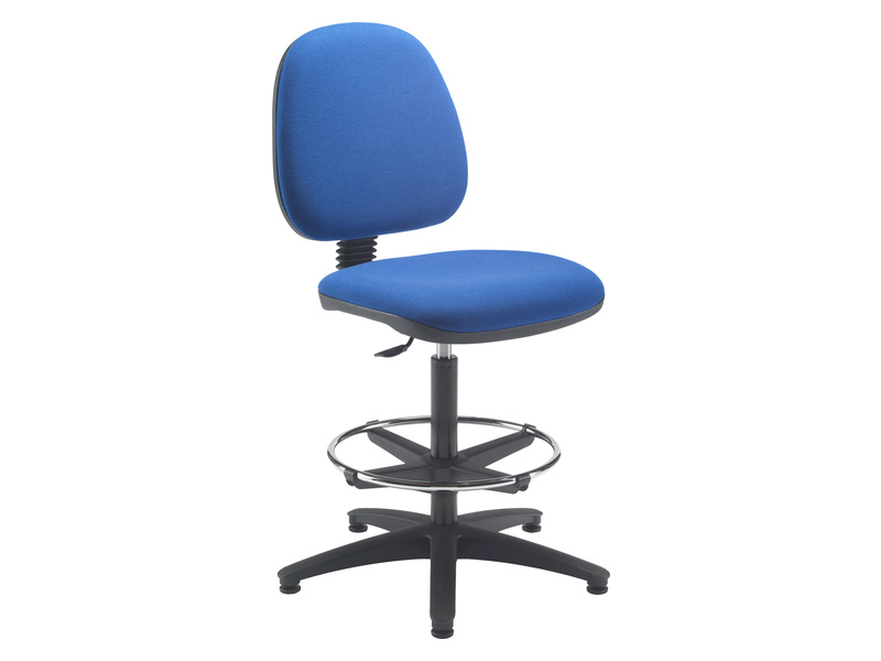 Adjustable Height Office Chair (Royal Blue)
