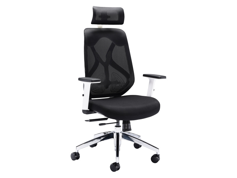 Mesh Office Chair With Headrest (Black)