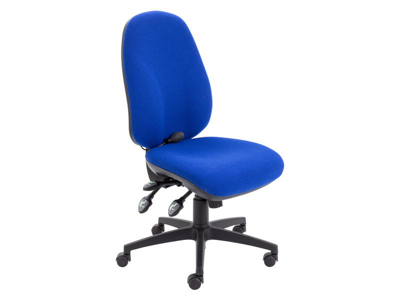 Posture Desk Chair (Royal Blue, None)