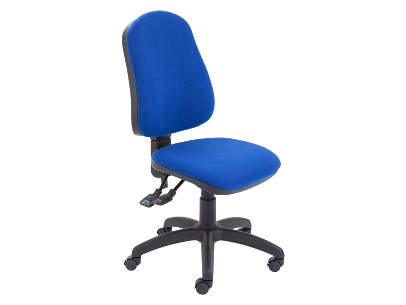 High Back Swivel Chair (Royal Blue, None)