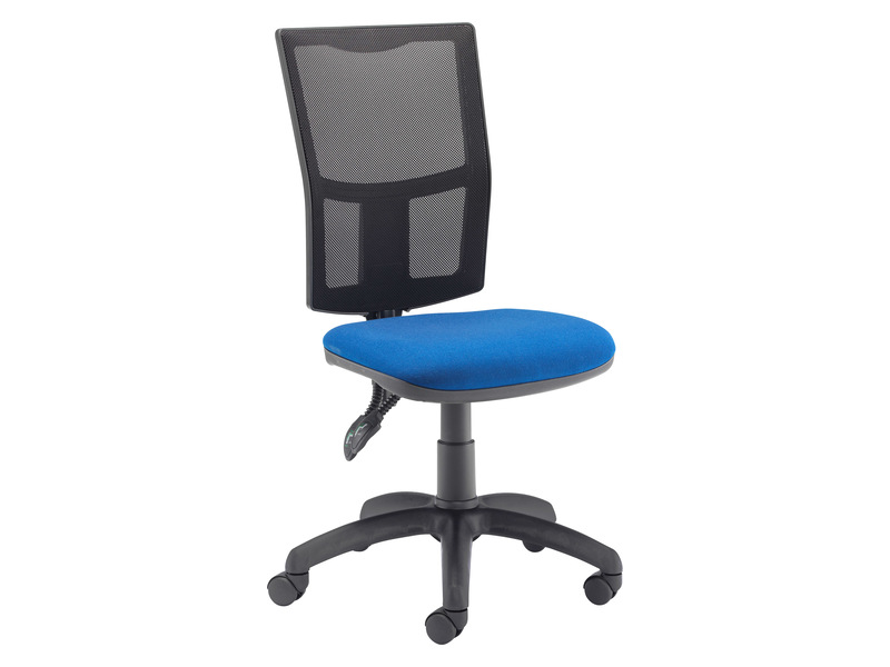 Mesh Task Chair Without Arms (Royal Blue, None)