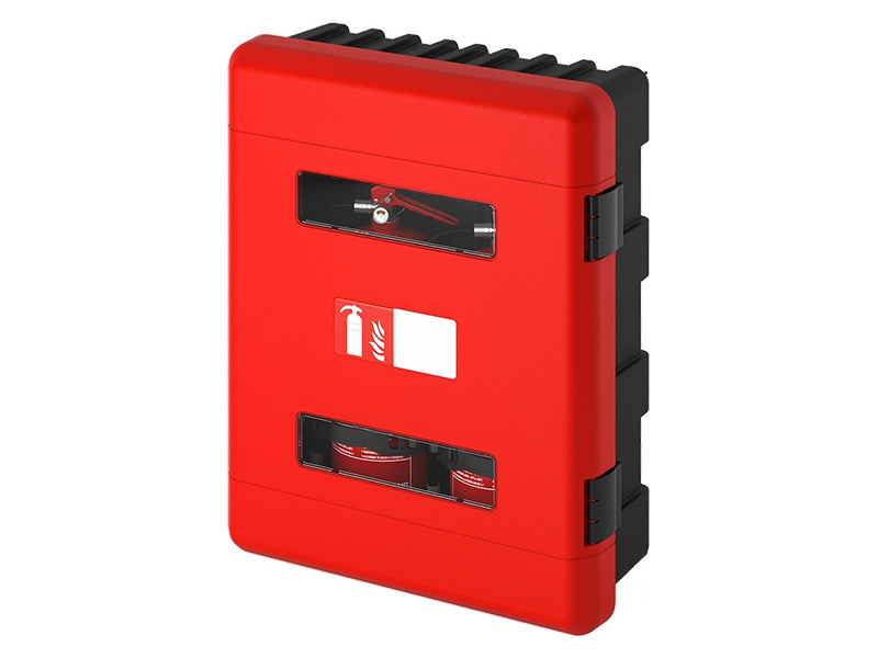 Double Fire Extinguisher Cabinet (Red)
