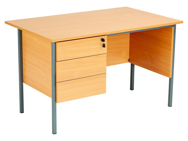 Pedestal Desk (726H x 1200W x 750L, Beech)