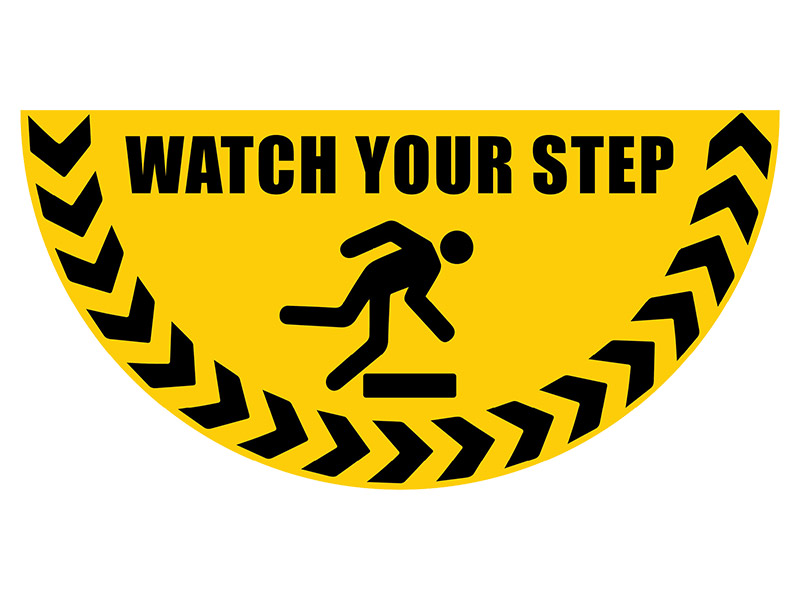 Watch Your Step Floor Graphic Marker