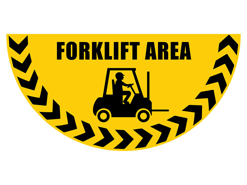 Forklift Area Floor Graphic Marker