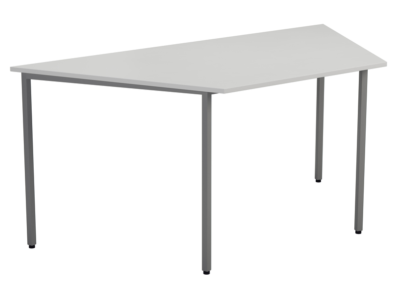 Trapezoidal Meeting Table (White)
