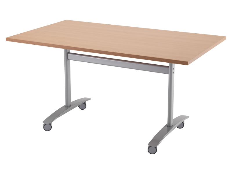 Folding Office Table (730H x 1200W x 800L, Beech)