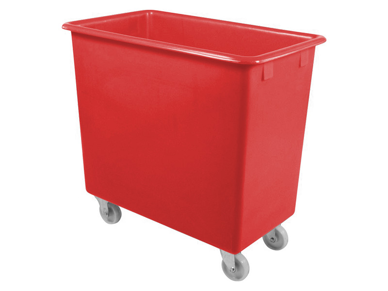 Plastic Tub on Wheels (200L, Red)