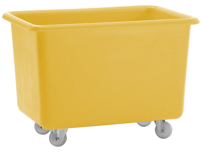 Plastic Tub on Wheels (320L, Yellow)