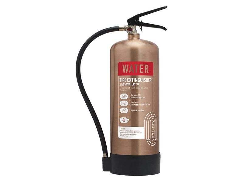 Brushed Copper Fire Extinguisher (Water)