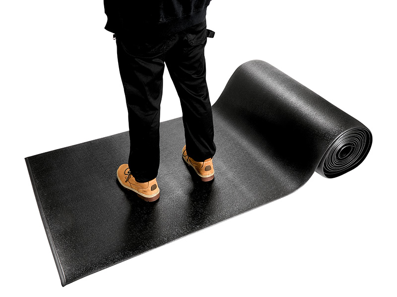 Anti Fatigue Matting Roll (0.9m x Per Linear Metre, Black)