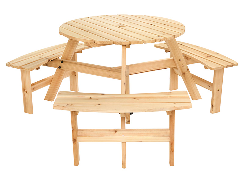 6 Seater Round Bench