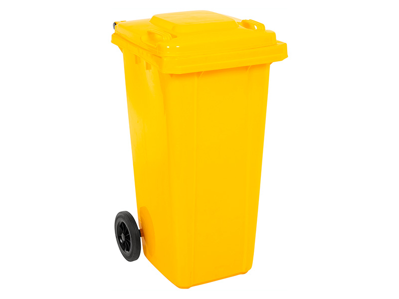 Yellow Wheelie Bin