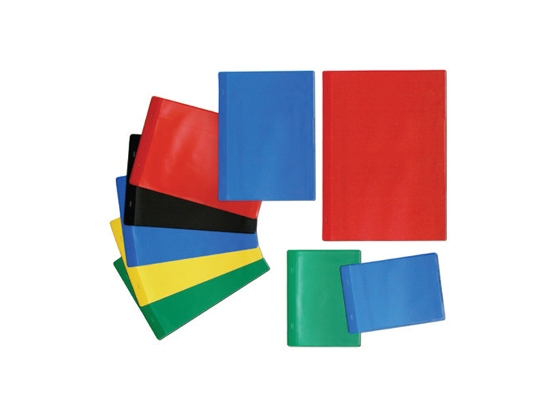 Coloured Document Pockets (Self-Adhesive, A5 Horizontal, Blue)