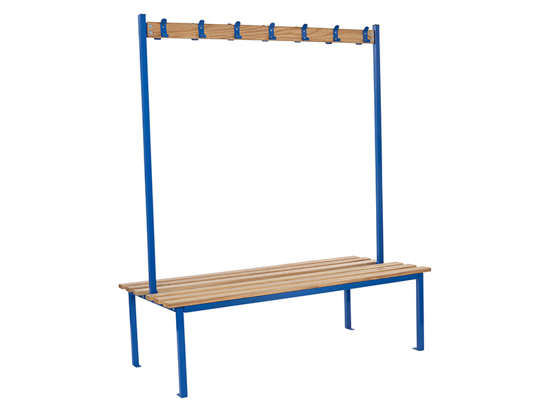 Locker Room Bench (Double Sided, Blue)